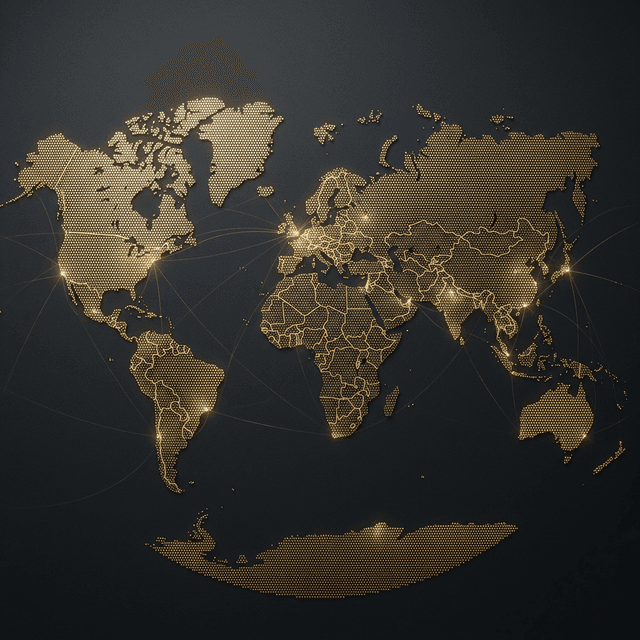 Global Map Contact Background